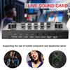 Englische Version des mobilen Telefon-Live-Soundkarten-Sets K-Gesang mit Bluetooth