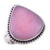Natural Pink Opal Gemstone Handmade 925 Solid Sterling Silver Ring Size 7 P6M05