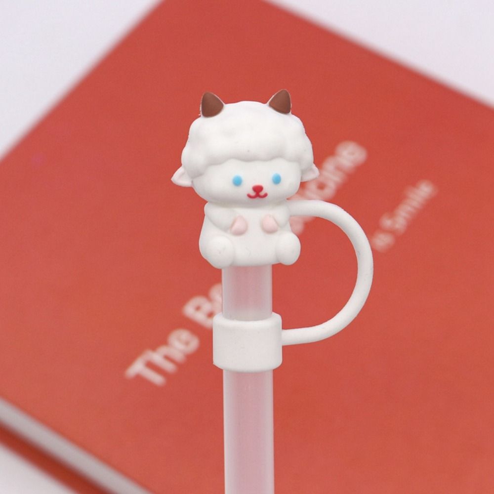 Reusable Drinking Dust Cap Dust-proof Straw Tips Cover New Silicone Straw Plug  Bottle