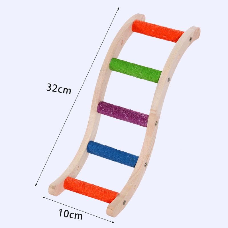 Vogel Kletterleiter Papageienspielzeug Leiter Vogel Interaktion Spaß Kletterspielzeug Holz Übungsgestell