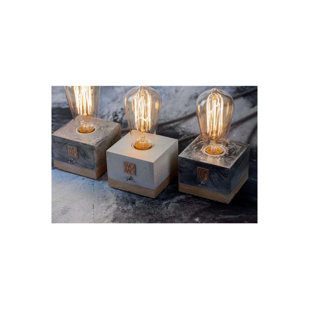 Rustic Bulb Concrete Table Lamp