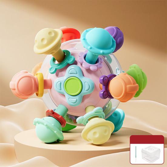 Baby Teething Toy Soft Silicone Teether for Newborns Infants Rocker Teeth Soother Learning Developmental Toy for Boys Girls 1-24 Months