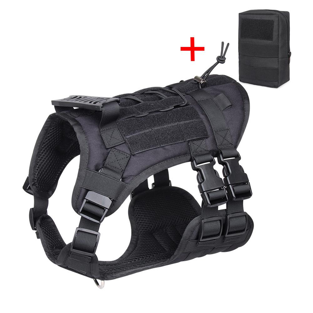 Multi-Functional Tactical Dog Harness & Leash for Large Dogs