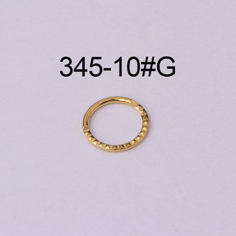 Versatile 316 Stainless Steel Triangle Pattern Closure Septum or Piercing Earrings