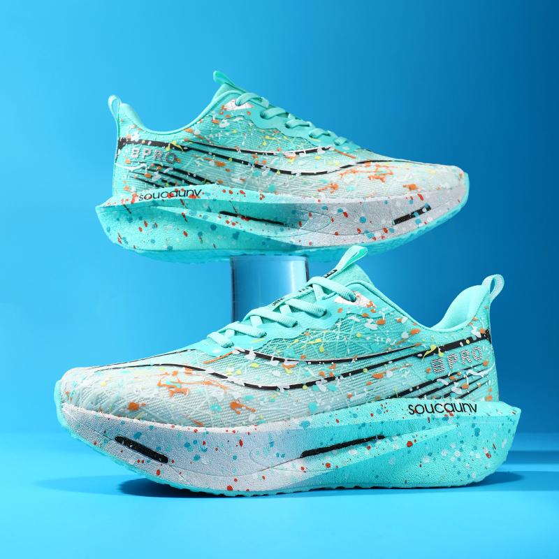 

Кроссовки для бега Marathon Carbon Plate Air Cushion для мужчин, дышащие, легкие, женские, удобные, спортивные, нескользящие 45