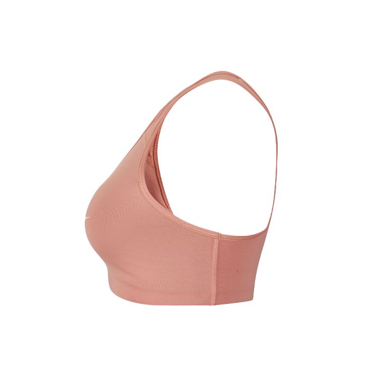 Nike Swoosh Futura Medium Support Fitness Logo Sports Bra Women Sports Bra Quartz-Pink CN5263-606