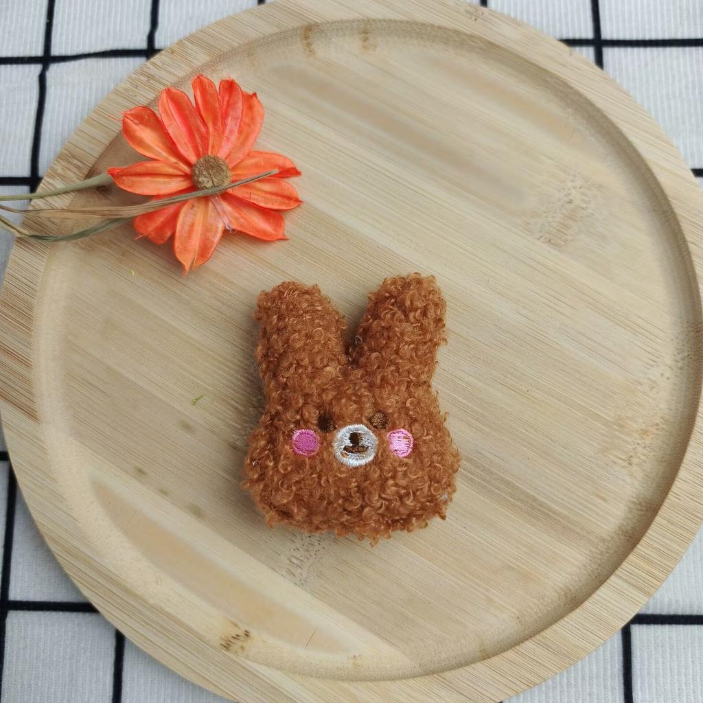 Cartoon Cute Blush Rabbit Plush Toy Pendant Korean Version Ins Animal Doll Clothing Accessories Bag Accessories