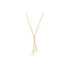 Chanel Double C Star Double C Rhinestone Necklace Women's Gold
