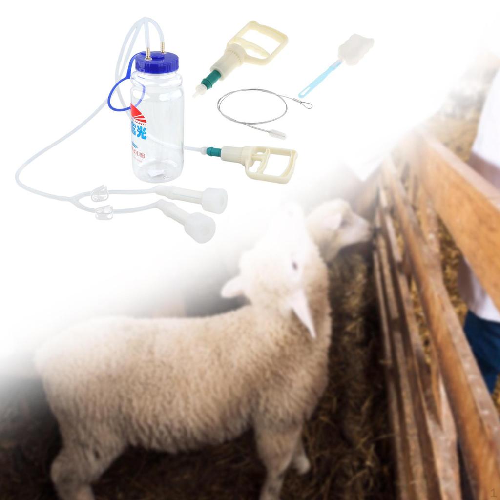 Cow Milking Machine Milker Kit for Cattle Effort Saving Manual Equipment Dairy Use