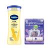 Vaseline Intensive Care Body Lotion & Green Grape Lip Balm Bundle