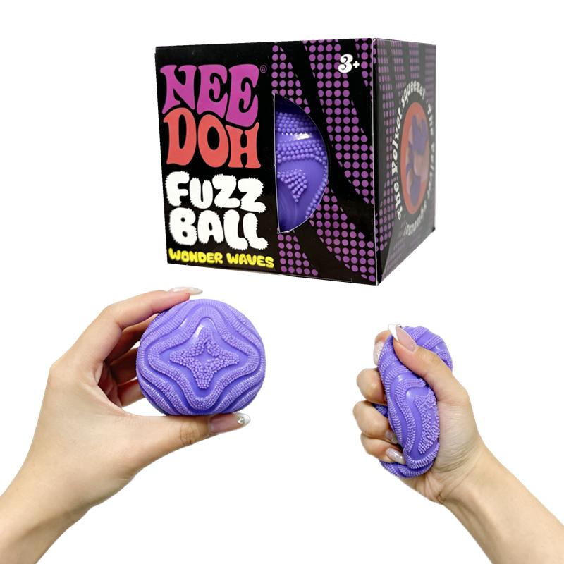 New Soft Fluffy Nee  Doh Fuzz Ball Squeeze Squishy Toys Stress Relief  Fidget Squishy Portable Anxiety Relieve Decor Gifts