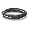 WOSTU Bracciale Wrap in Pelle PU Bianca di Alta Qualità 60CM Con Chiusura Magnetica Gioielli Per Donne Uomini Unisex Moda Pulseira XCJ0063