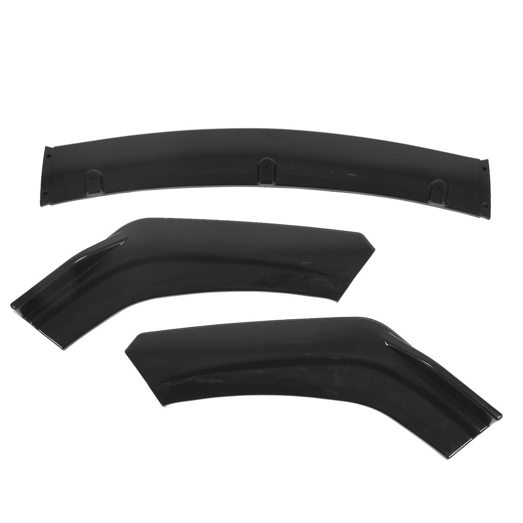 3pcs Front Bumper Lip Splitter Spoiler Anticollision Rainproof Universal Body Parts for Car