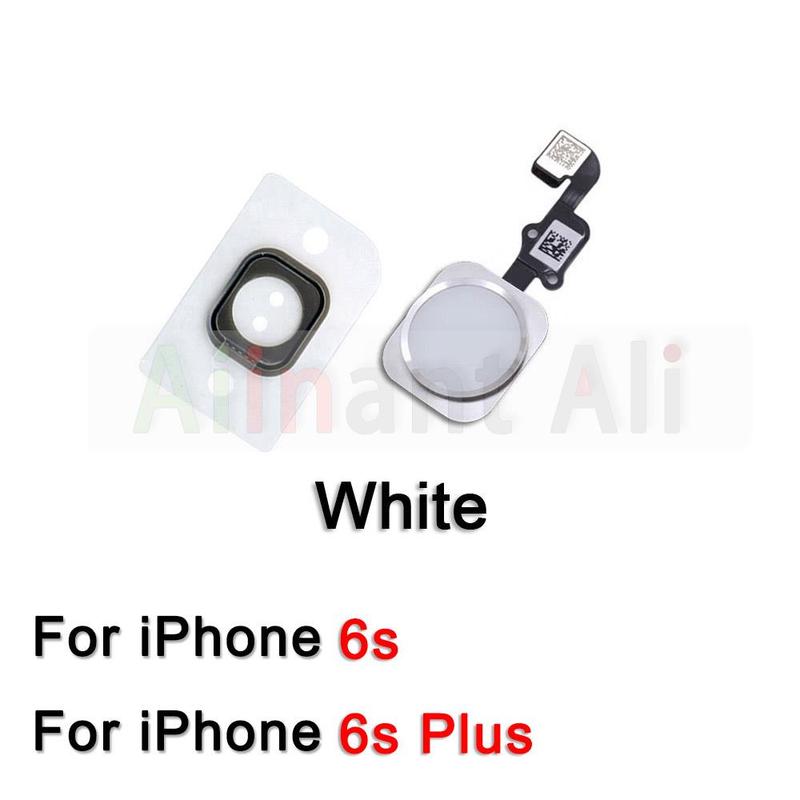 AiinAnt Return Back Home Button Flex Cable For iPhone 6 6s 7 8 Plus 5s SE Connector Phone Parts Repair No Touch ID