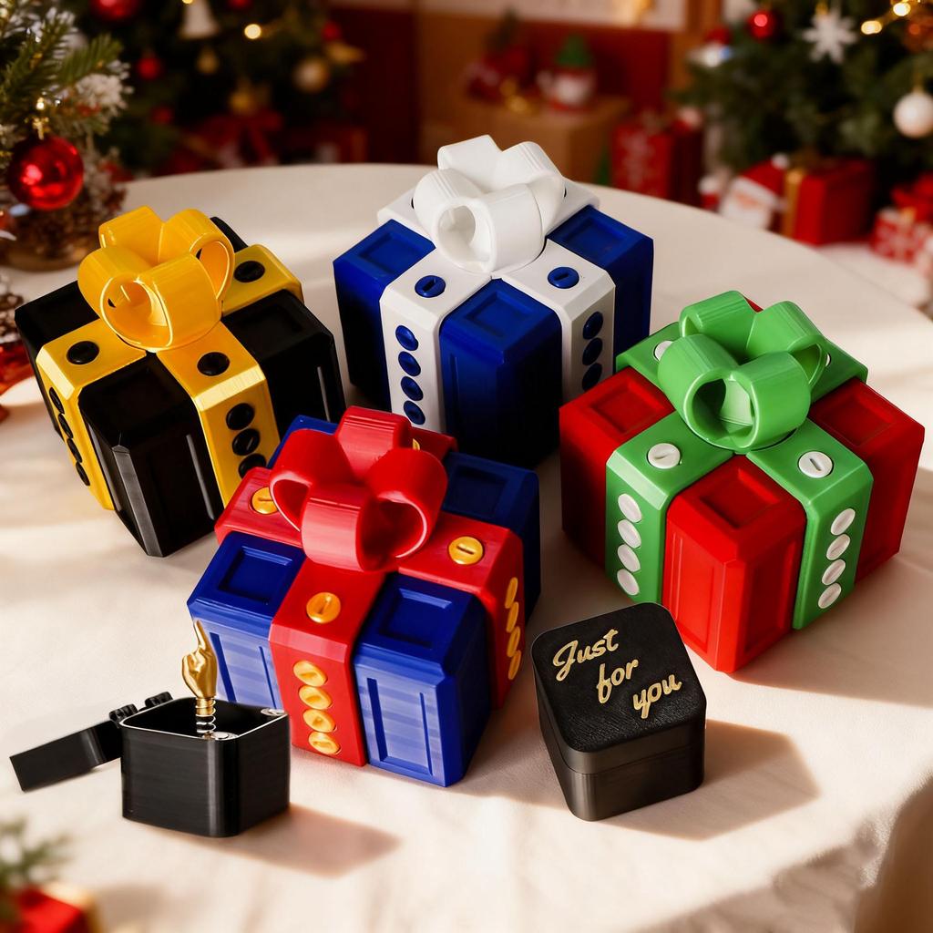 3D Printed Prank Gift Box - Novelty Toy