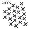 20* Cross Fitting Connector Black Unique Barb Design Reduces Insertion Force Practical Portable And Easy To Install