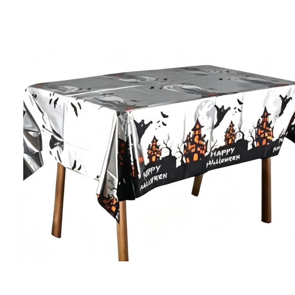 Plastic Material Disposable Tablecloth Rectangular Shape Rectangular Tablecloth  Horror Night