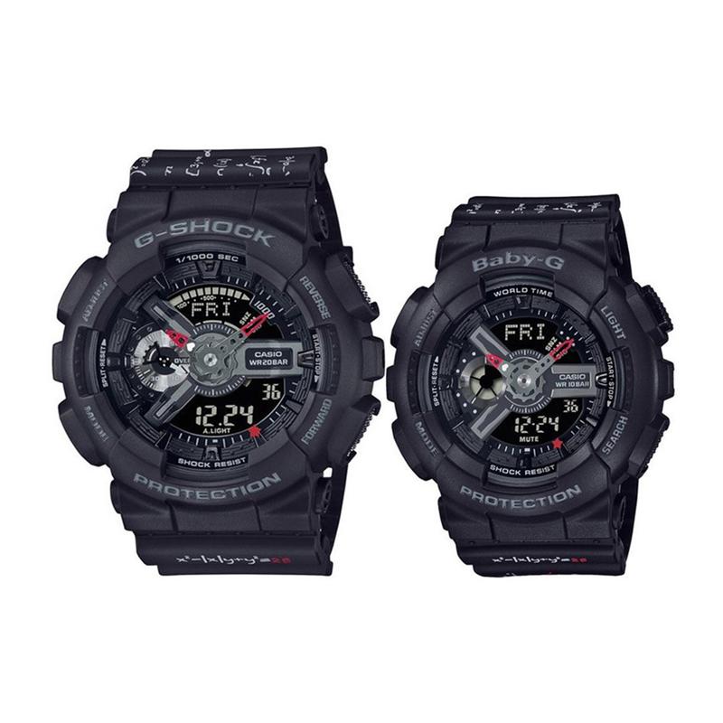

Casio watch series-LOV campus fashion college style 100 meters waterproof quartz movement resin strap Japanese and Korean watch men s LOV-21A-1APR чёрный