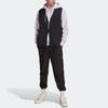 Adidas Originals Trefoil Greveal Vest With Solid Color Block Zip V-Neck Sleeveless Men Vest Black HK2738