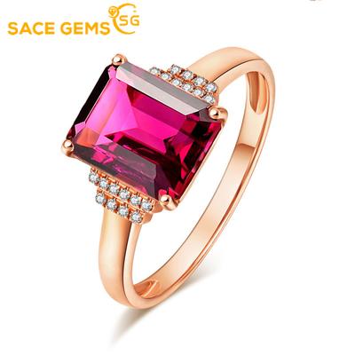Classic Copper Alloy Zircon Ring Ladies Jewelry Wedding Promise Party Gift