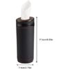 Car Tissue Tube, Cylinder Tissue Box Diameter 2.75'' PU Leather Round Tissues Container For Car Cup Holder, Up To 30 Count Tissue