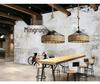 Rustic Industrial Hemp Rope Pendant Light - Yurt & Bar Lighting