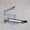 Telescopic Folding Kitchen Faucets Black Brass 360 Rotate Wall Mounted Bathroom Hidden Faucet Fold-able Crane Sink Mixer Tap