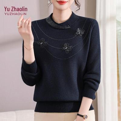 YUZHAOLIN High Collar Long Sleeve Pullover Sweater