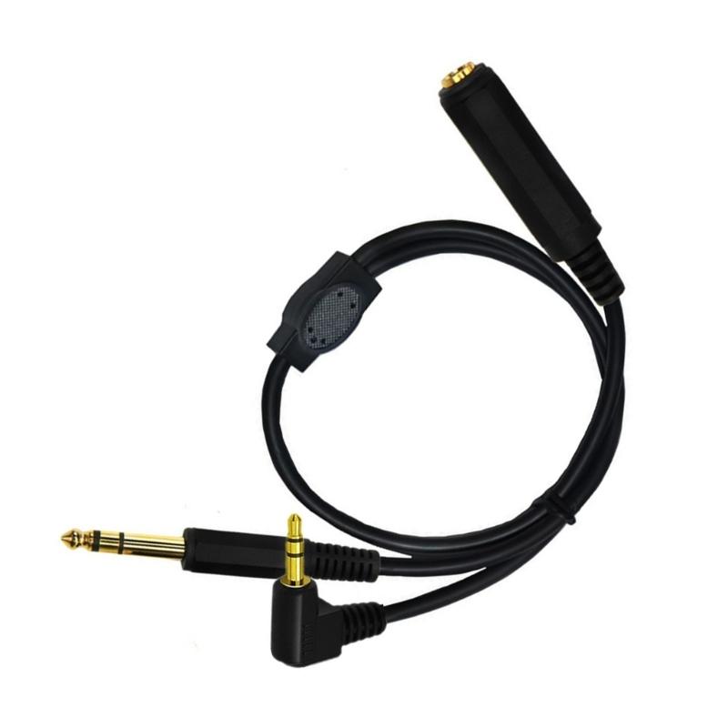 Gold-Plated 6.35mm 1/4" Female to 6.35mm 1/4" Male Cable Stereo Audio Adapter Y Splitter Cable 6.35mm to 3.5mm Male