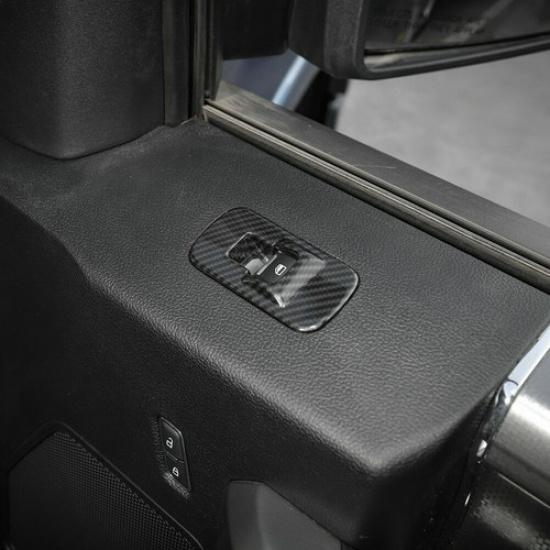 For 2015- Ford F150 Window Lift Switch Button COVER TRIM Panel CARBON FIBER