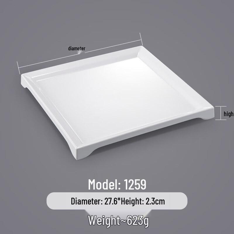 A5 Melamine Restaurant Dinner Plate