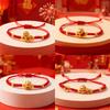 Weaving Red Rope Lucky Bracelet For Year Of The Horse Braided Rope Bracelet Beads Bracelet Jewelry Accessories  Year Gifts