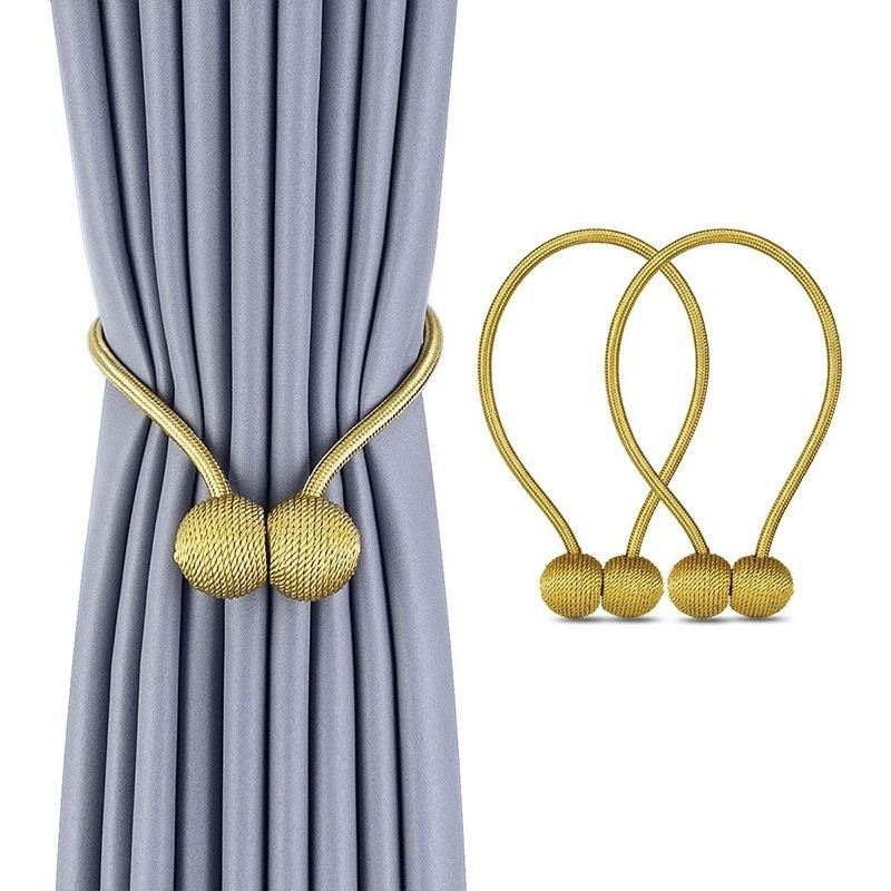 Curtain Decorative Decorative Rope Curtain Tiebacks Magnetic Hooks for Home Office Decorative Living Room Design