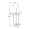 Stainless Steel Shoe Hanger with Drainer, Drainer, and Drying Rack, Connectable with Insole Clips, Space-Saving, Windproof, and Non-Slip (14.5*3*26cm)