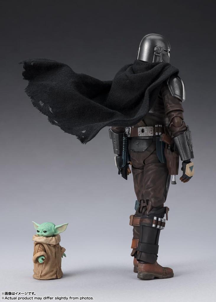 TAMASHII NATIONS Star Wars Mandalorian Grogu 150mm malovaná pohyblivá figurka SHFiguarts & (STAR WARS Mandalorian) Cca. ABS a PVC a tkaniny