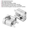 Pair 22mm28mm 18in 78in Motorcycle Handlebar Mount Clamps Riser Adapter CNC Aluminum AlloySilver