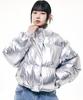 Urban Players Jolly Glossy Crop Padded Jacket (Silver)