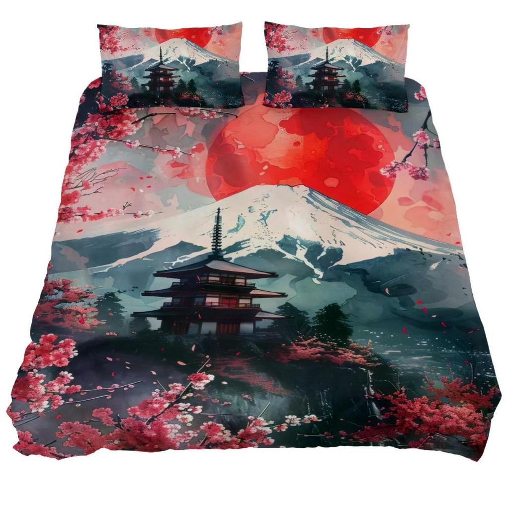 Temple Duvet Covers For Children Adults Duvet Covers Queen Size Lightweight Down Room Decor 2 Pillowcases 1 Quilt Cover No Quilt