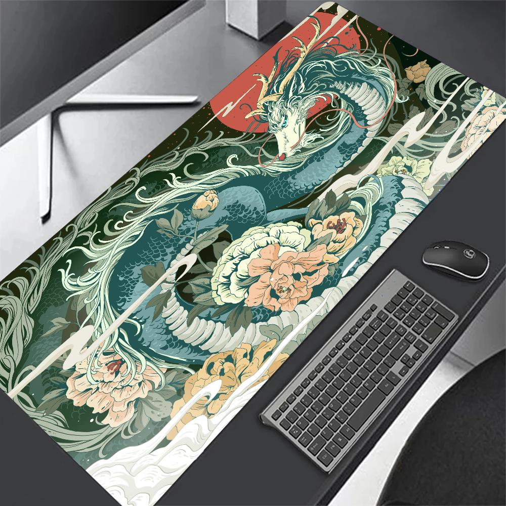 Japanese Dragon Mat Mousepad Gamer Office Mat Mouse Pad Gaming Room Accessories Desk Art Keyboard Mats 1200x600 Mausepad Company