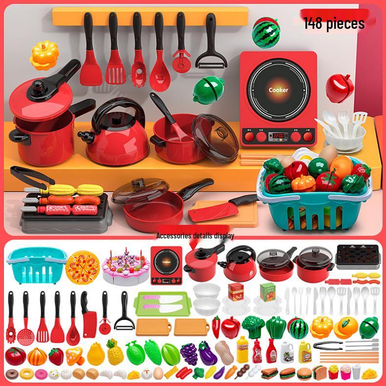 Children's Kitchen Toy Set: Role-Playing Simulation Stove for Boys and Girls