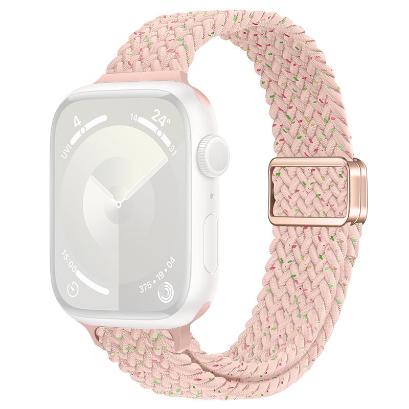 For Apple Watch 10 46mm/Ultra 2/Ultra 49mm/9 8 7 45mm/SE (2023) SE (2022) SE 6 5 4 44mm/3 2 1 42mm Watch Strap Braided Nylon Band