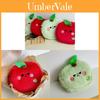 Apple Plush Coin Purse With Data Cable Organizer For Women And Kids