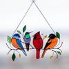 Home Fashion Decoration Creative Multicolor Metal Acrylic Panel Window Wall Hangings Birds Stained Glass Suncatcher Crafts