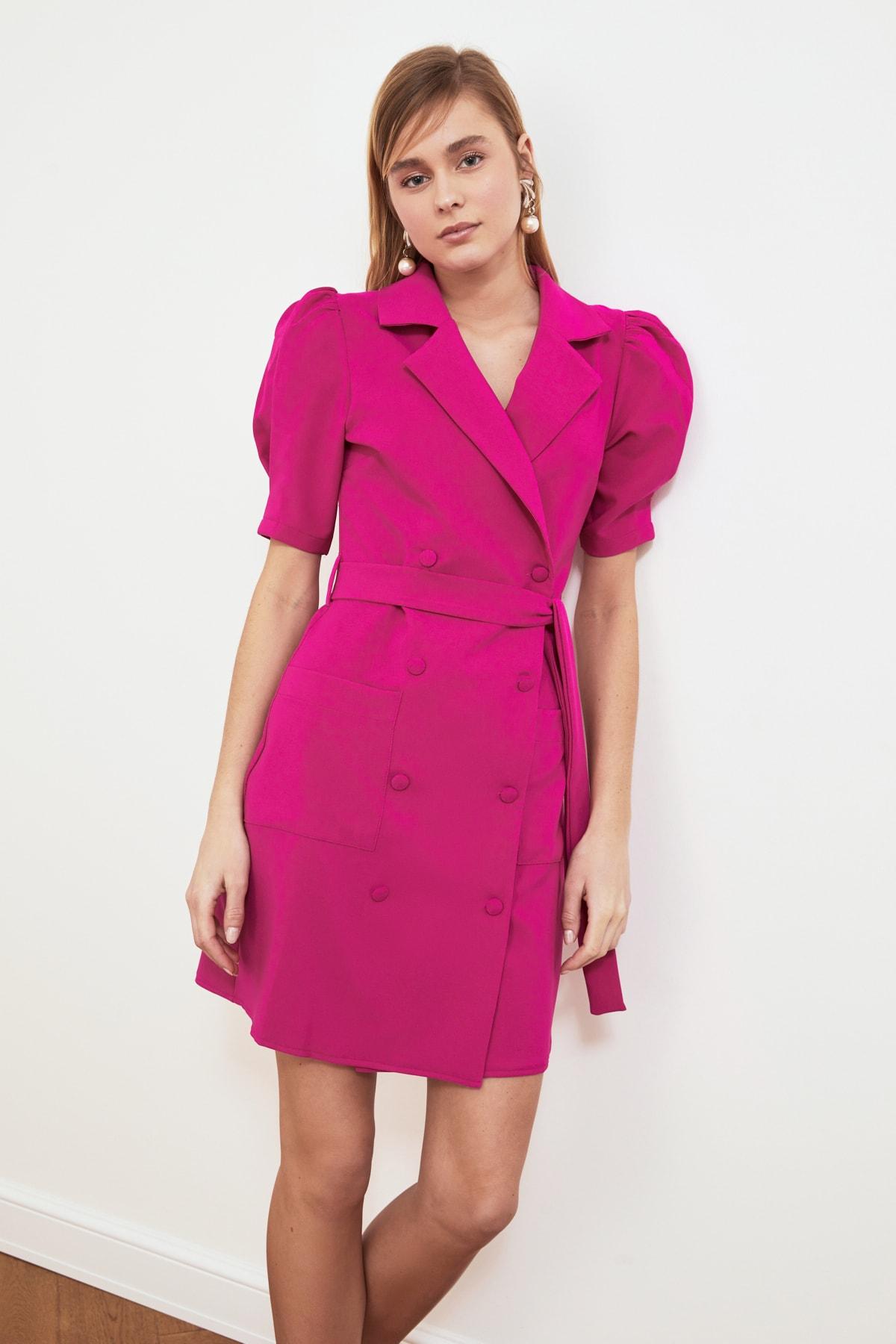 

Платье-пиджак цвета фуксии с поясом TWOSS20EL0236..