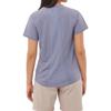 SALOMON Outline Round Neck Solid Color Comfortable Casual Short Sleeve T-Shirt Women T-Shirt Granite-Blue C24702