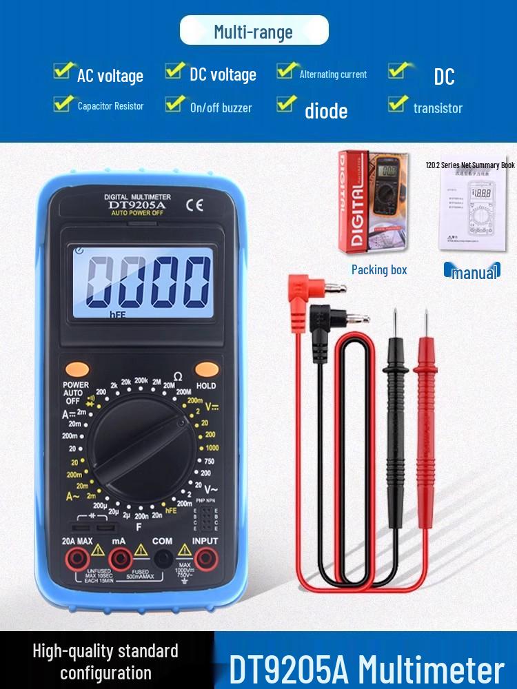 Digital High-Precision Anti-Burn Multimeter Set for Home Use