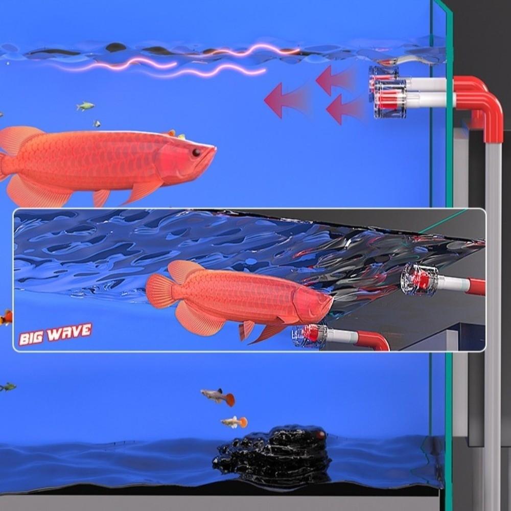 Water Circulation Fish Tank Wave Maker Plastic Water Flow Pump Rotating Wave Nozzle Saltwater Tank