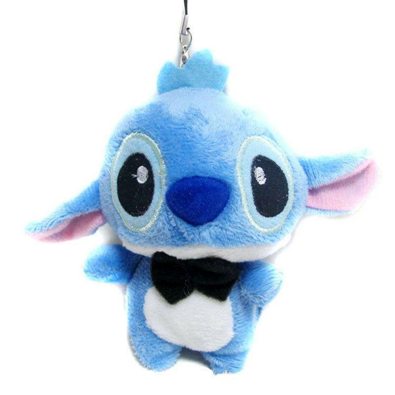 

10cm Small Mini Plush Doll Animal Cute Lilo Stuffed Stich Toy Keychain синий