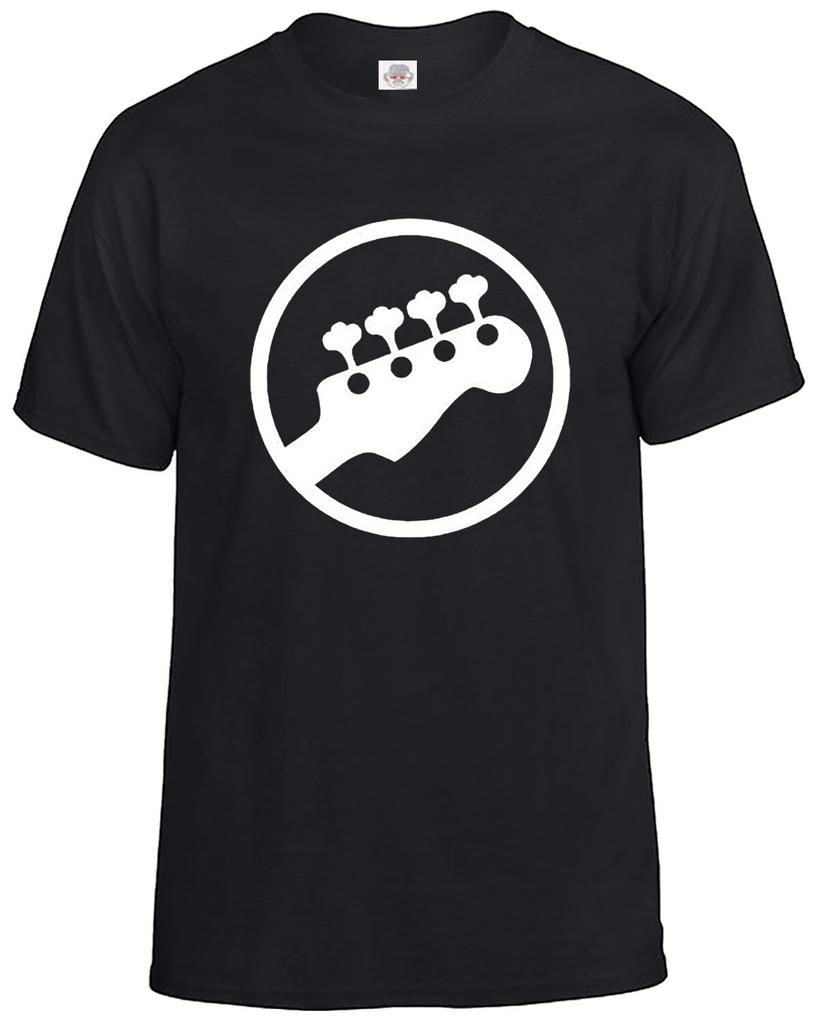 Basgitaar Speler T-shirt Mannen Gitarist Rockband Headstock Cadeau Tee Top
