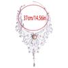 Elegant Beaded Lace Neck Piece Vintage Style Adjustable For Women Party Wedding Accessory